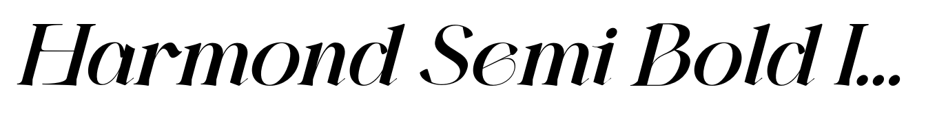 Harmond Semi Bold Italic